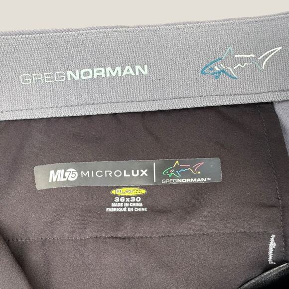 Greg Norman Men’s Golf Performance Gray Flat Front Pants Size: 36x30 - Picture 5 of 5